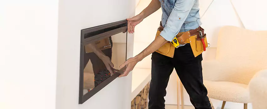 Metal Fireplace Installation in Palm Harbor, Florida