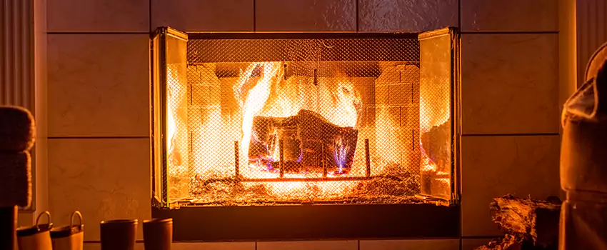 Mendota Hearth Landscape Fireplace Installation in Palm Harbor, Florida