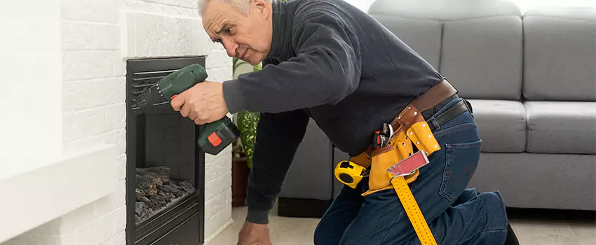 New Indoor Fireplace Installation in Palm Harbor, Florida
