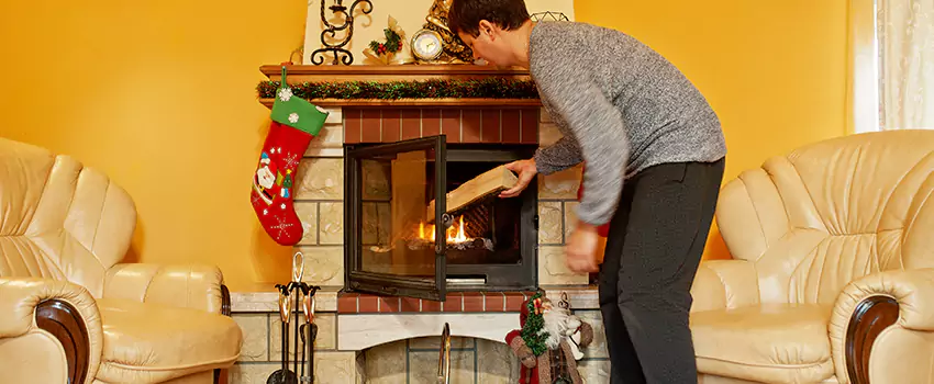 Rusted Metal Fireplace Restoration in Palm Harbor, Florida