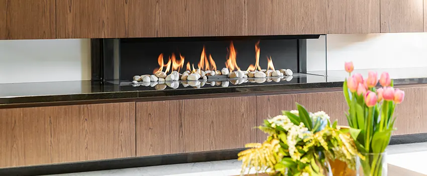 Double-height Fireplace Design Refurbishment in Palm Harbor, Florida